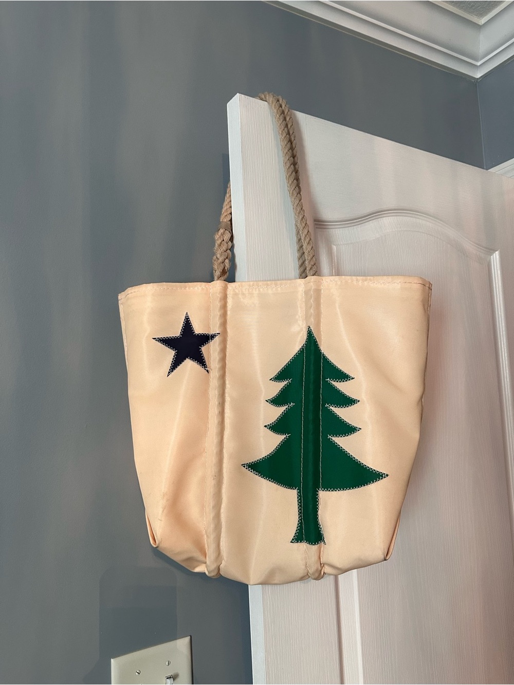 Sea Bags Maine Flag Tote Bag-EUC